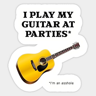 I Play Guitar Sticker
